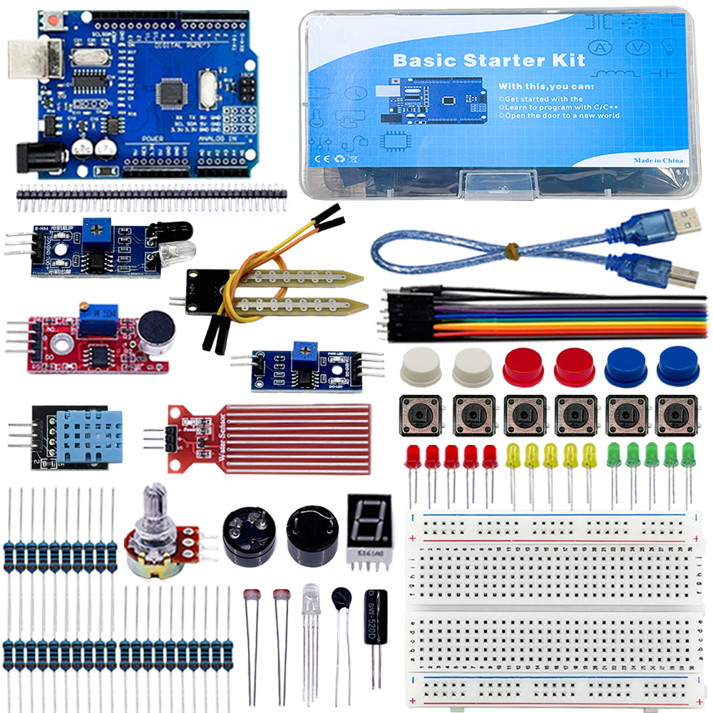 Hydration Sensor Skin - مجموعة أدوات إلكترونية أساسية لـ Arduino
