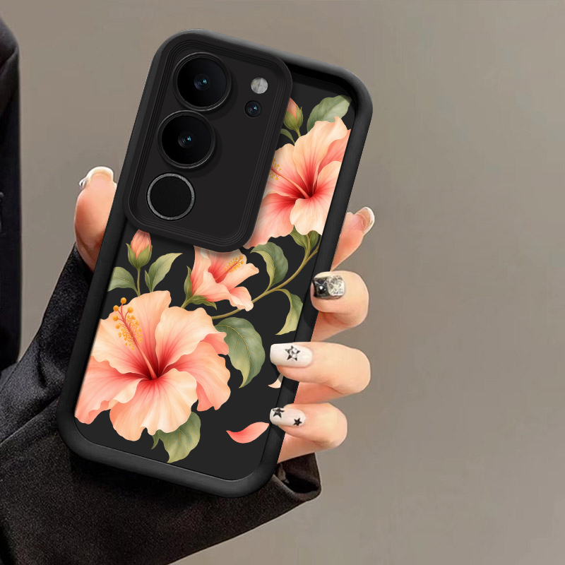 Vivo X200 - غطاء هاتف لطيف بنقشة زهرة الزنبق