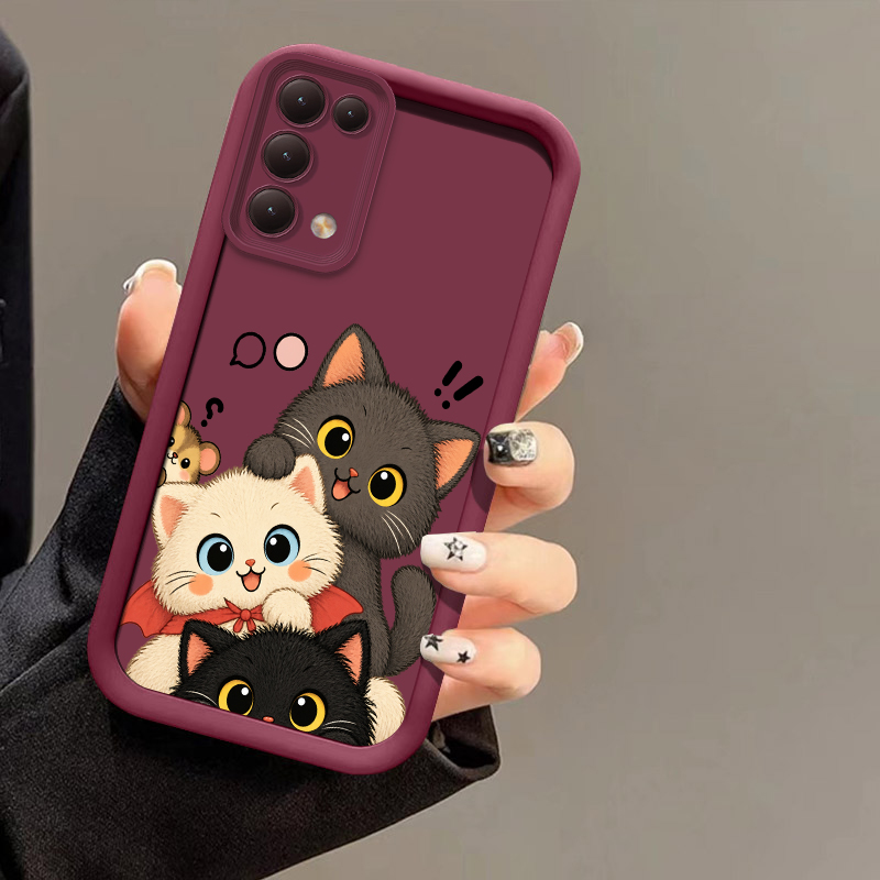 Realme Note 50 - جراب هاتف Stackin Cat لهواتف OPPO