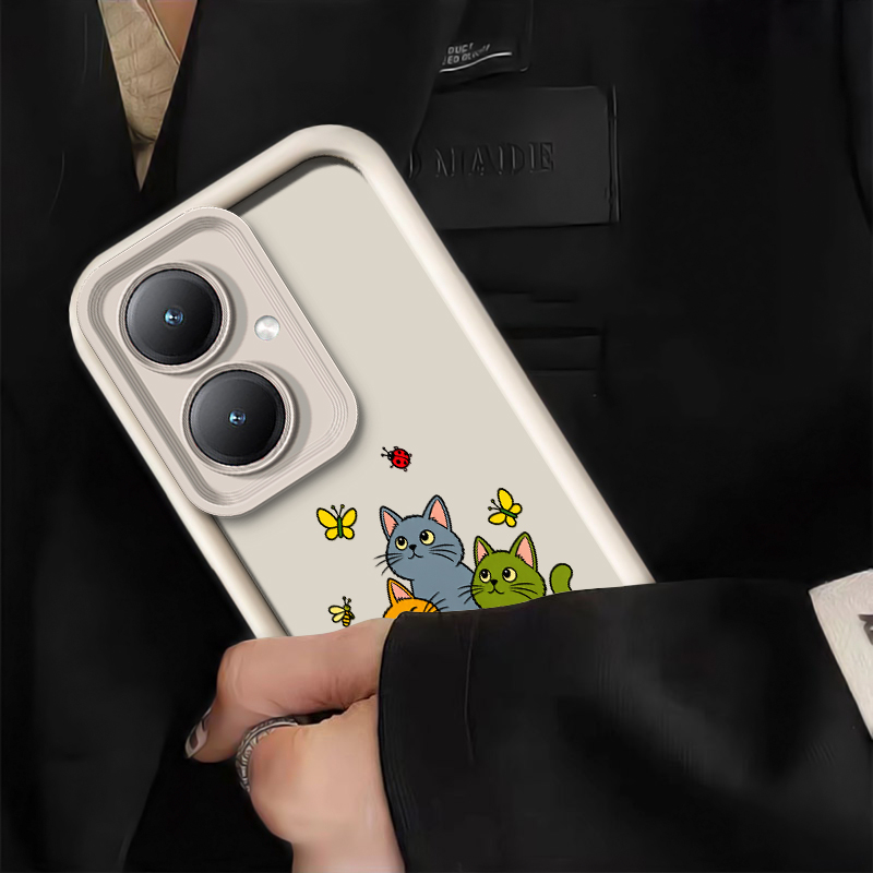 غطاء هاتف بتصميم قطة لطيف ومضح - مراجعة Vivo Y28 وسعره