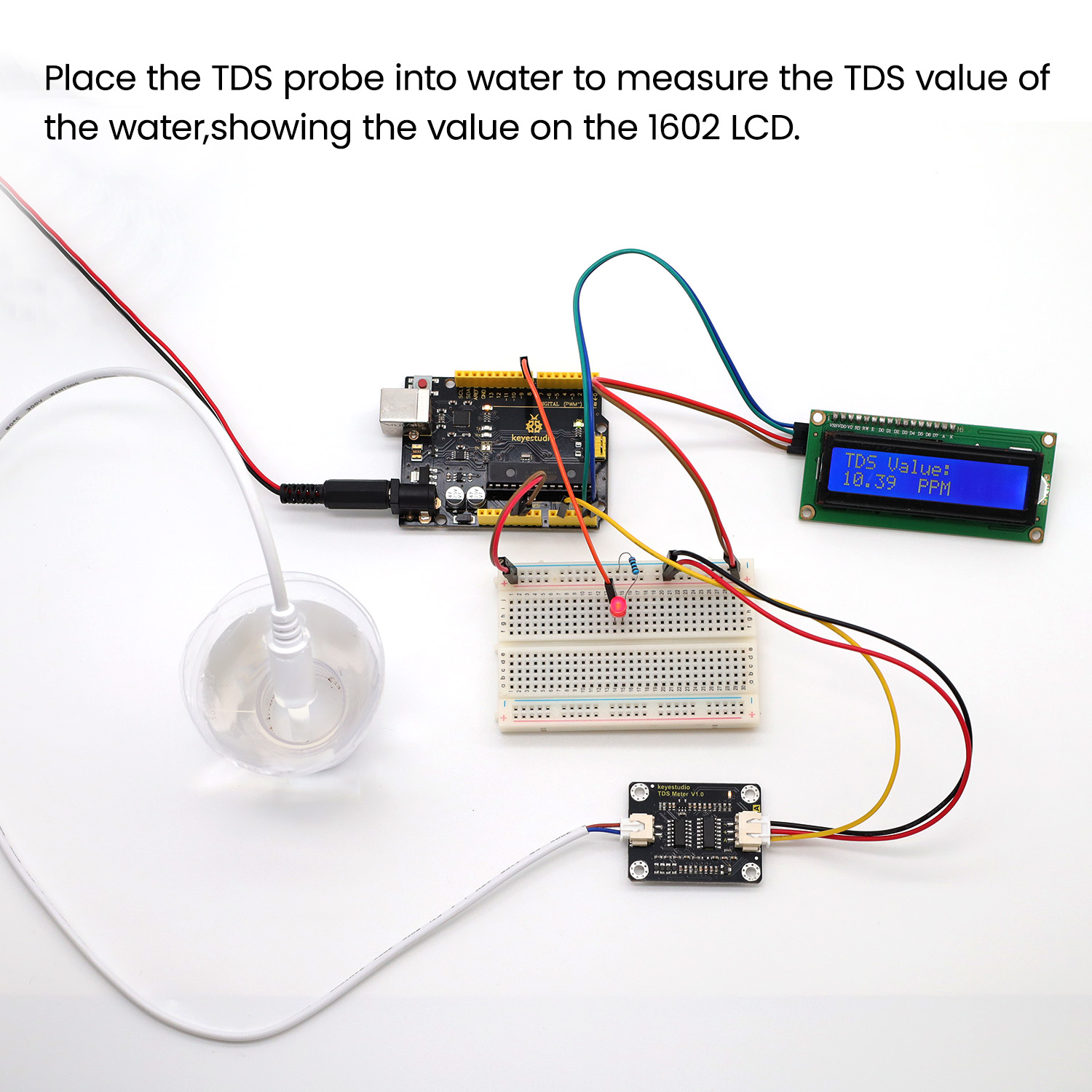 جهاز استشعار Keyestudio-TDS مت - مراجعة Hydration Sensor Skin وسعره